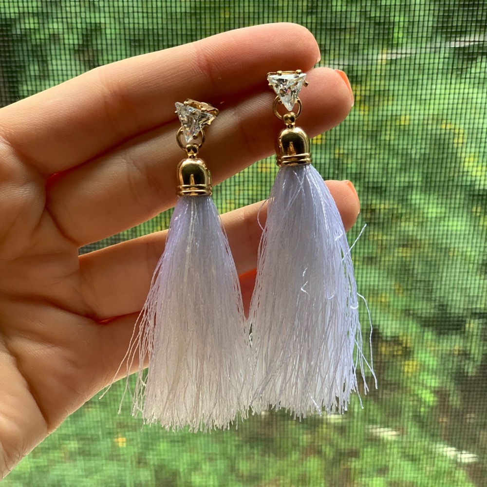 White earring